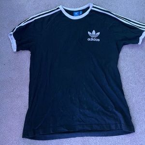 Black Adidas Originals Old School Trefoil T-Shirt